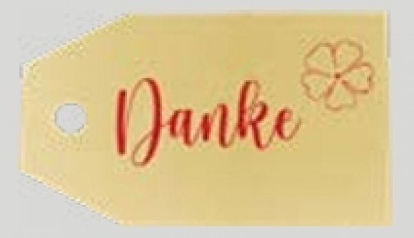 Anhängekarten Danke